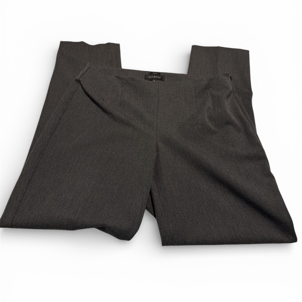 Talbots Dark Gray Curvy Trousers Size 8